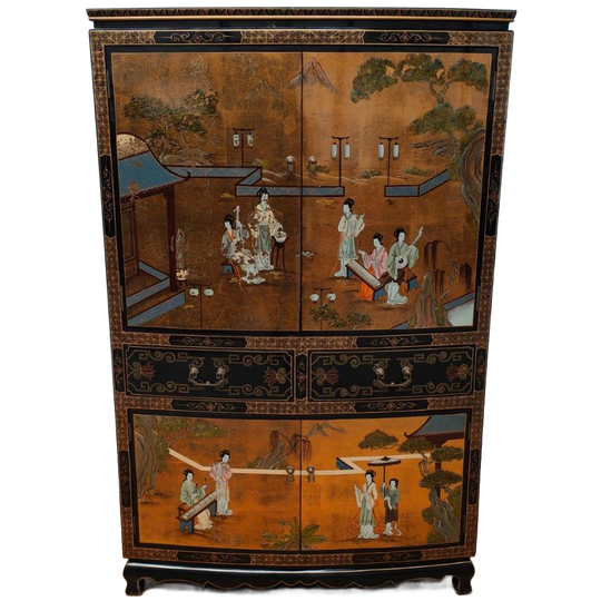 Vintage Chinese Bruidskast Buffetkast Chinoiserie Kast 901 1