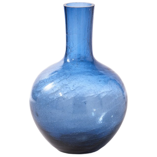 Polspotten | Gecraqueleerde Glazen Bolvaas L 1