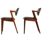 Reupholstered Rosewood Z-chair : No. 42 By Kai Kristiansen 1960s, Set Of 2 thumbnail 1