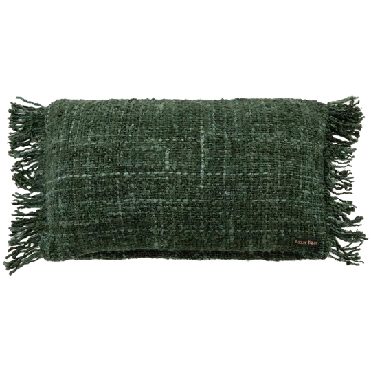 Bazar Bizar | De Oh My Gee Kussenhoes - Donkergroen - 30x50 1