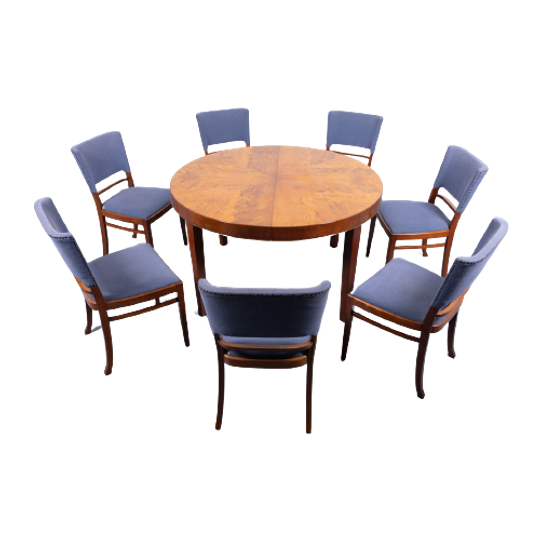 Mid-century Danish Dining Set / Eetkamerset / Eettafel / Eetkamerstoelen From 1950’s 1