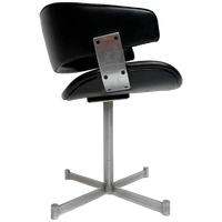 Zwartlederen Artifort Fauteuil, 1970's