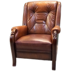Elegante Vintage Leren Fauteuil Uit 1963 thumbnail 1