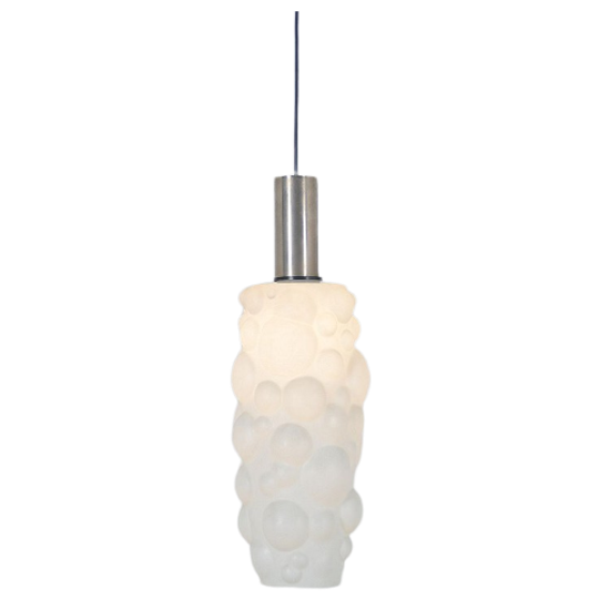 Vintage Hanglamp In Glas Met Organische Vorm, Jaren '60 1