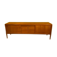 Vintage Deens Dressoir Bramin Teak Midcentury Sideboard