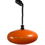 Vintage Oranje Ufo Luster / Hanglamp Jaren 70 thumbnail 1
