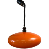 Vintage Oranje Ufo Luster / Hanglamp Jaren 70