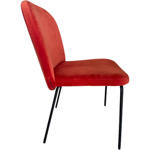 Oranje Velvet Eetkamerstoelen