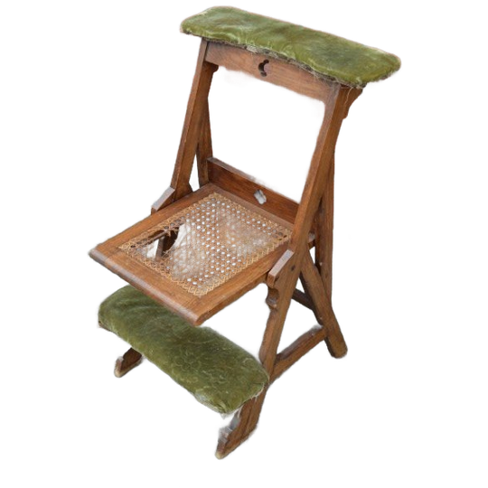 Kerkstoel Of Bidstoeltje Met Webbing – Opknapper 1