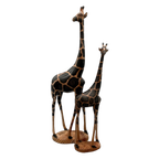 Set Vintage Houten Giraffen thumbnail 1