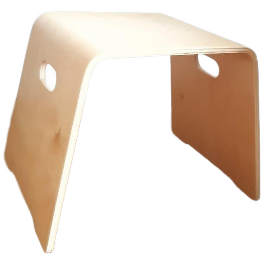 Gebogen Multiplex Design Kruk/ Bijzettafel 1