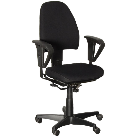 Kinnarps Synchrone 8000 Bureaustoel, Zwart, 2d Armleggers 1