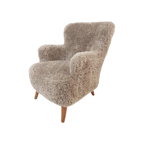 Vintage Artifort Fauteuil Nieuw Gestoffeerd Theo Ruth