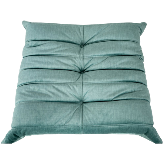 Togo Ottoman Michel Ducaroy Rib Velvet Aqua 1