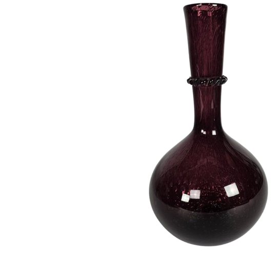 La Verrerie De Biot - Amethist - Ingesloten Luchtbellen - Glas - Frankrijk - 1960'S 1