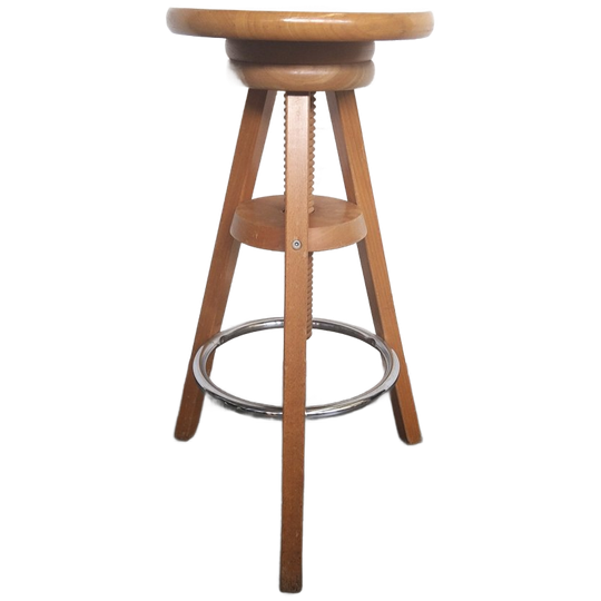 Verstelbare Houten Atelierkruk 1