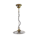 Antieke Art Deco Holophane Hanglamp thumbnail 1