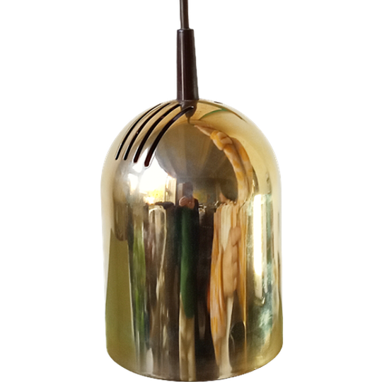 Vrieland Vintage Goudkleurige Lamp Dutch Design Jaren '80 1