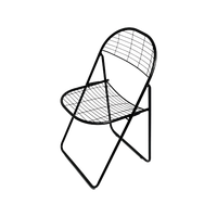 Niels Gammelgaard - Ikea - Wire Chair - Foldable - Black - Multiple In Stock - 1980’S