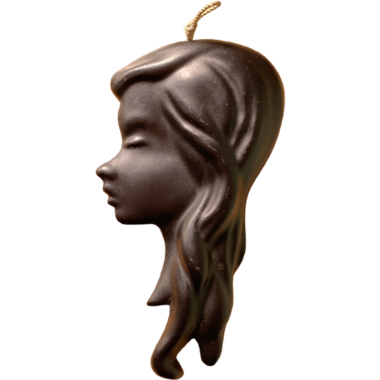 Wall Hanger Ceramic Female Head 1960s 1