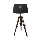 Industriële Houten Statief Vloerlamp thumbnail 1