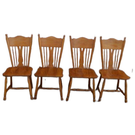 Set Van 4 Eiken Vintage Keukenstoelen Van Meeuwis Karaktermeubelen Oirschot Uit De Jaren 60 1