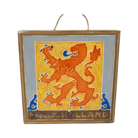 Faience- En Tegelfabriek Westraven - Cloisonné Tegel - Tegel Provincie Z-holland - 1930/1949 1
