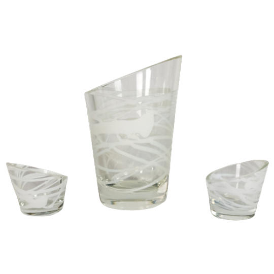 Royal Leerdam - Marek Bartko - (Set) 3 - Serica - Slingerglas - 2007 1