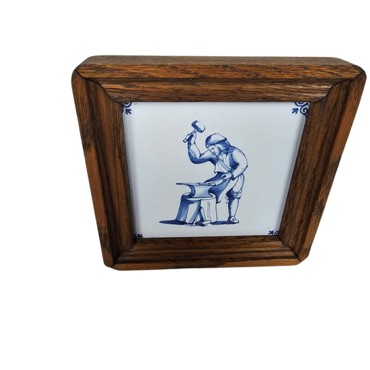 Westraven Keramiek - Hout Bewerken - Eiken Lijst - 3e Kwart 20e Eeuw 1