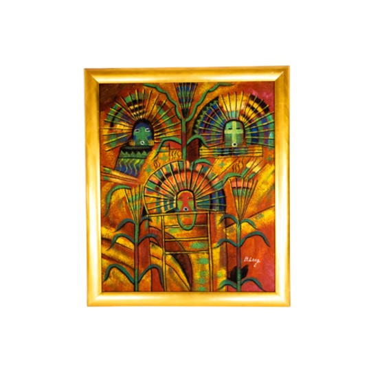 B. (benjamin) Lang - Zonder Titel - Abstract - Acryl Op Doek - Gesigneerd - 70's 1