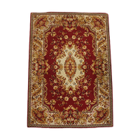Rood Oosters Vloerkleed Met Onder Andere Gele Bloemen 285x200cm