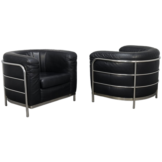 Set Of 2 Onda Lounge Chairs By Zanotta, Italy, 1980s 1