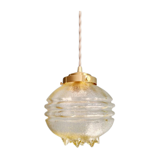 Space Age Gele Transparante Glazen Suspensie (13 Beschikbaar) 1