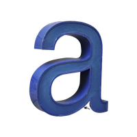 Qd33 – Aluminium – Metalen – Letter A