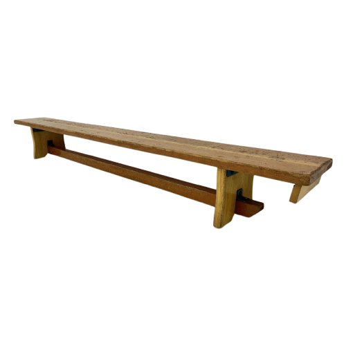 Vintage Wooden School Bench , 1970’S