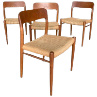Model 75 Stoelen Van Möller Voor J.L. Möllers Möbelfabrik
