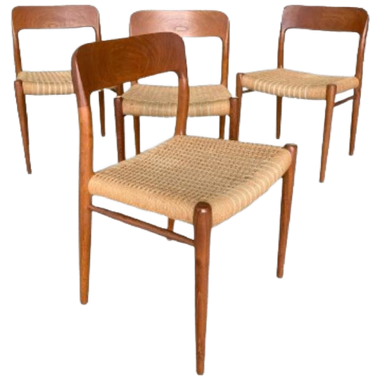 Model 75 Stoelen Van Möller Voor J.l. Möllers Möbelfabrik 1