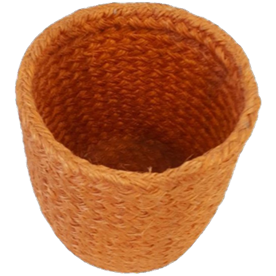 * Vintage Bloempot Sisal Palm Pot Jaren 60 Prullemand Retro 1