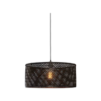Good&mojo Hanglamp Java - Bamboe Zwart - Ø50cm - Tweedekans