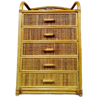 Vintage Rotan Ladekast