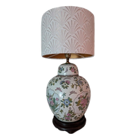 Gemberpot Tafellamp Met Bloemen