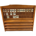 Vintage Grote Leesplank, Houten Letterbord thumbnail 1