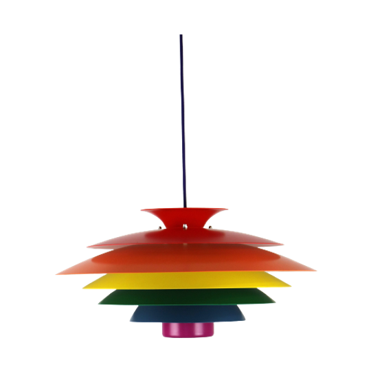 Xl Unieke Regenboogkleurige Plafondlampen Van Formlight *** Model 52580 *** Topkwaliteit Van Deen 1