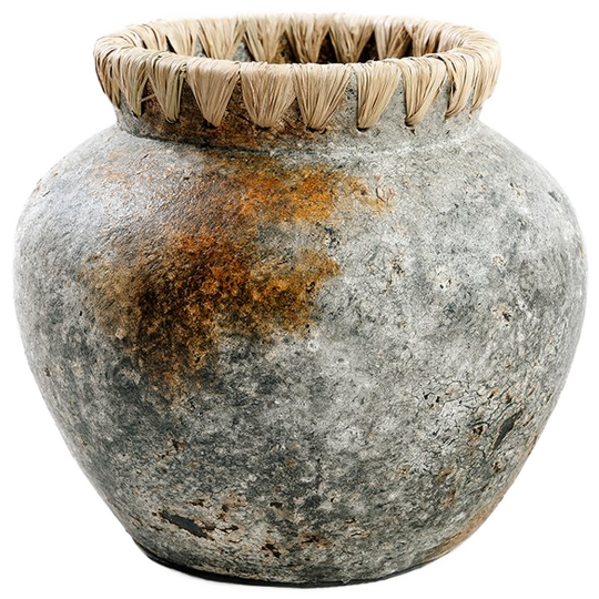 Bazar Bizar | De Styly Vaas - Antiek Grijs - S 1