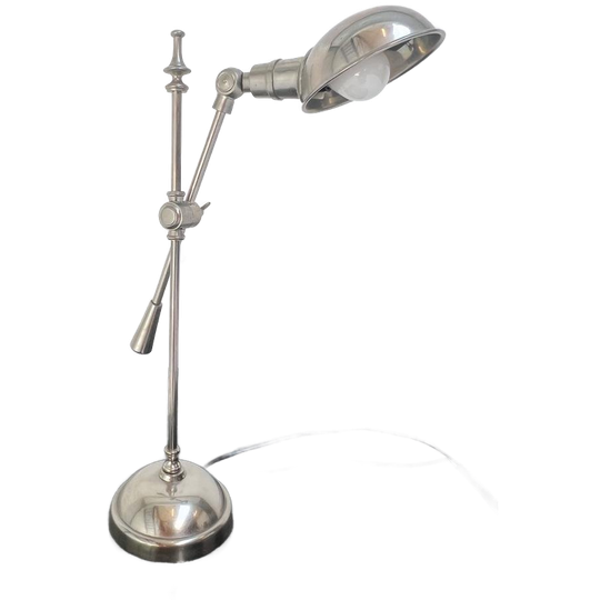 Zilverkleurige Bocx Tafellamp, 1980's 1