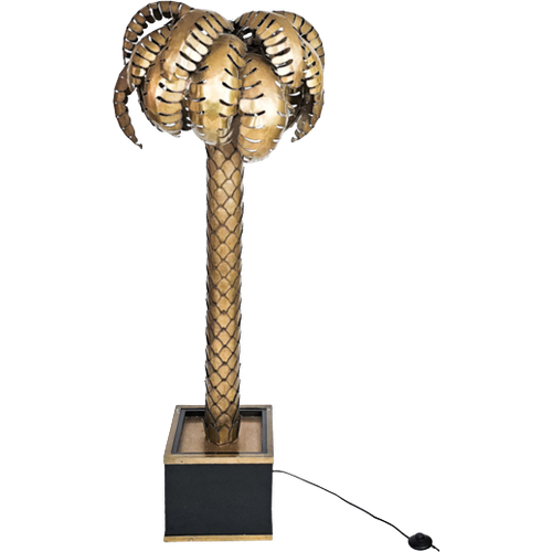 Eichholtz Floor Lamp - Palm Tree ( Maison Jansen Stijl ) - Messing - Hollywood Regency Stijl - 3E