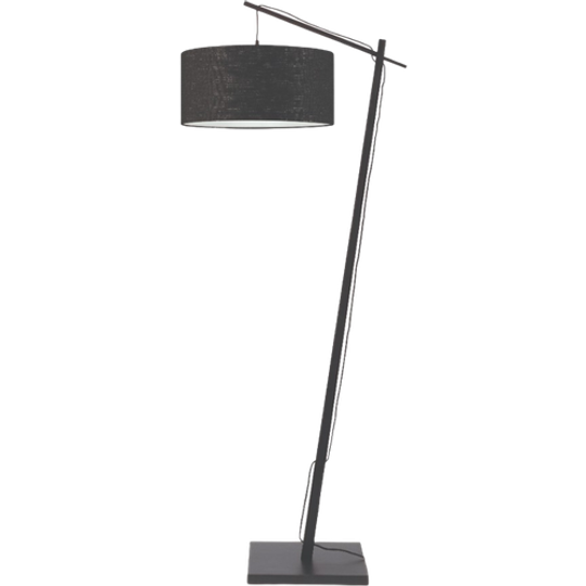Vloerlamp – Andes – Bamboe/Linnen – Zwart 1
