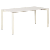 Twinform Bureau, Wit Blad, 160 X 80 Cm, Hoogte Instelbaar Onderstel D.M.V. Handslinger