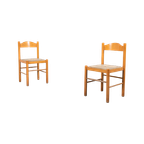 Italian Modern Architectural Pair Of Chairs / Eetkamerstoel, 1960’s thumbnail 1