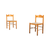 Italian Modern Architectural Pair Of Chairs / Eetkamerstoel, 1960’s